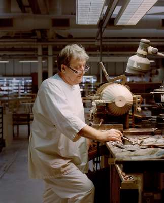 Neil Burton at the Wedgwood factory