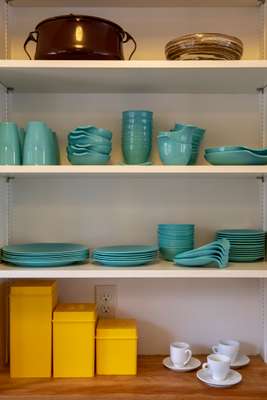 Kitchen cubbyhole at Weidlinger House