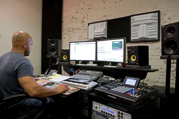 Bobby Keys at DXD in the sound studio