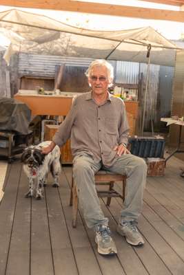 Ruscha with his dog