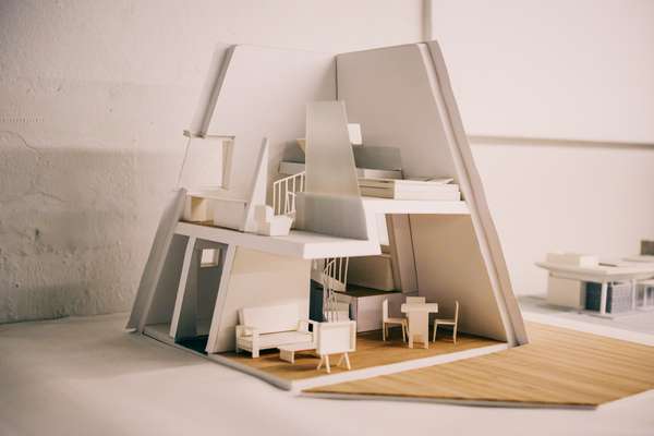 Architecture model of a lodge in Jeju