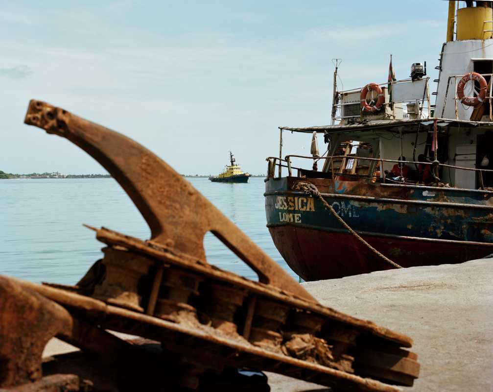 MV Jessica’, docked  in São Tomé’s quiet port