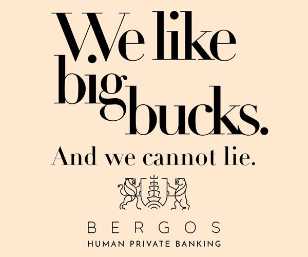 We like blgb CkS And we lllll lie. b B A B ERGO S HUMAN PRIVATE BANKING 