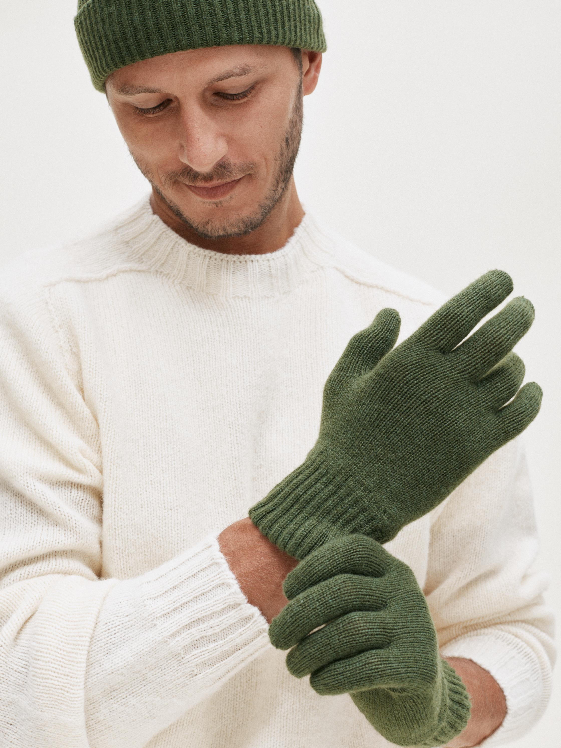 cashmere long gloves