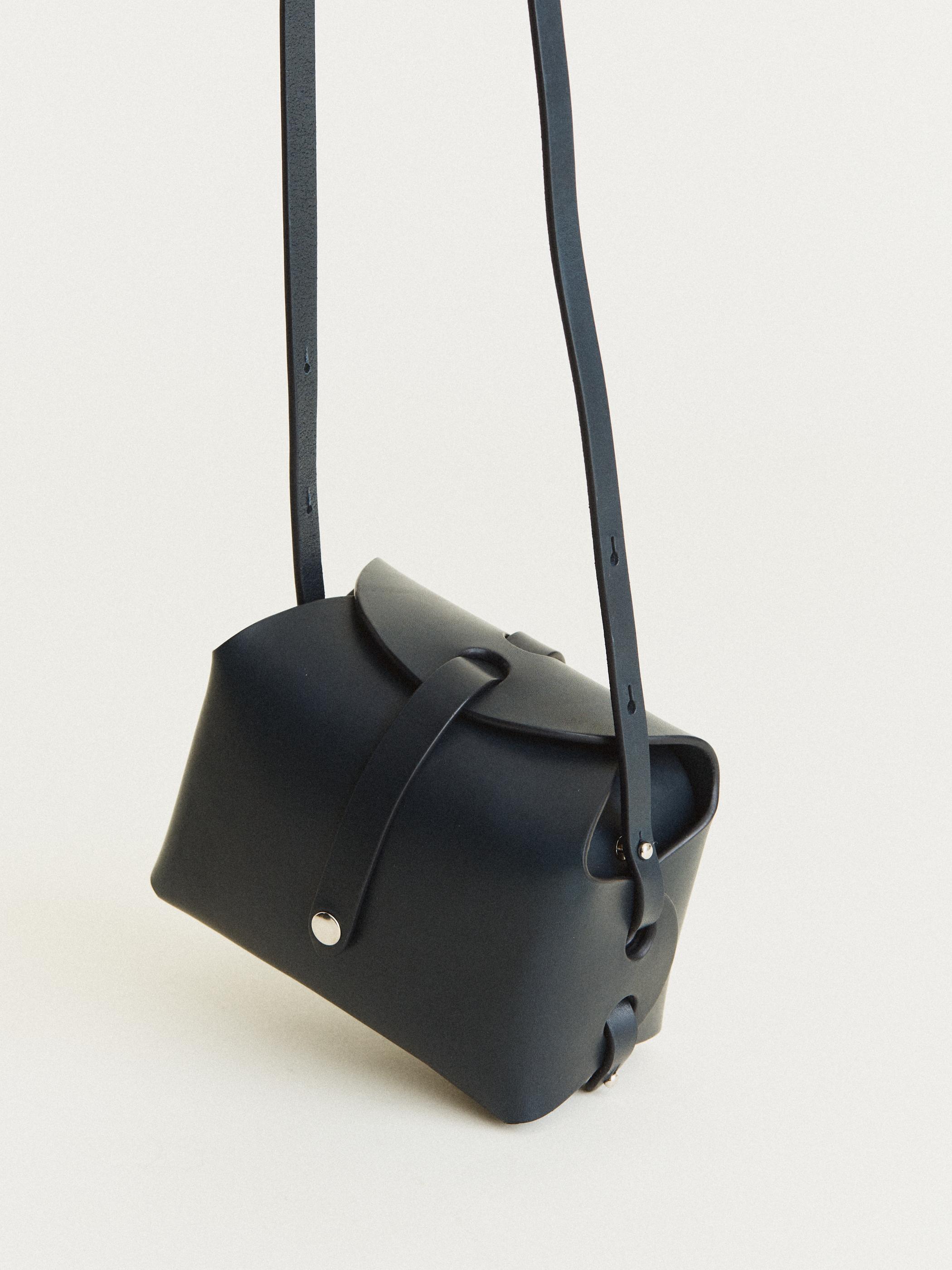 Black Estar Shiny Croc Box Bag | WHISTLES |