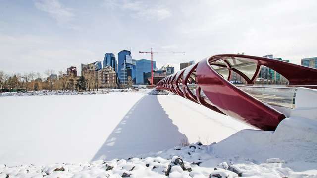 Calgary: snow