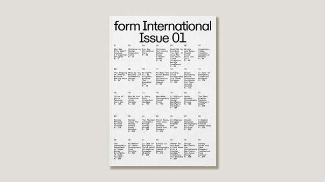 Anton Rahlwes and Nina Sieverding, ‘Form International Issue’
