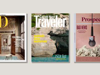 ‘Architectural Digest’, ‘Condé Nast Traveler’ and ‘Prospect’